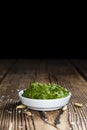 Portion of Ramson Pesto Royalty Free Stock Photo