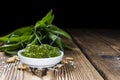 Portion of Ramson Pesto Royalty Free Stock Photo