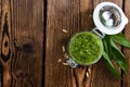 Portion of Ramson Pesto Royalty Free Stock Photo