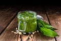 Portion of Ramson Pesto Royalty Free Stock Photo