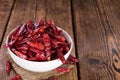 Portion of red Chillis Royalty Free Stock Photo