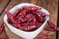 Portion of red Chillis Royalty Free Stock Photo