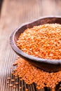 Portion of Red Lentils Royalty Free Stock Photo