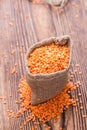 Portion of Red Lentils Royalty Free Stock Photo