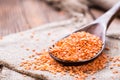 Portion of Red Lentils Royalty Free Stock Photo