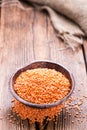 Portion of Red Lentils Royalty Free Stock Photo