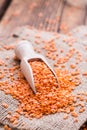 Portion of Red Lentils Royalty Free Stock Photo