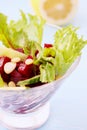 Portion salad with beetroot