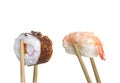 Portion sushi isolated Royalty Free Stock Photo