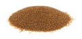 Portion of teff grain on a white background Royalty Free Stock Photo