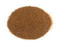 Portion of teff grain on a white background Royalty Free Stock Photo