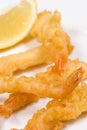 Portion of tempura prawns Royalty Free Stock Photo