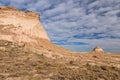 A Portion of West Pawnee Butte and Distant East Pawnee Butte. Royalty Free Stock Photo