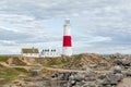 Portland Bill Lighthouse. Dorset coast in Isle of Portland, UK. Royalty Free Stock Photo