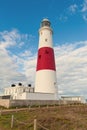 Portland Bill Lighthouse. Dorset coast in Isle of Portland, UK. Royalty Free Stock Photo