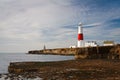 Portland Bill lighthouse on an early morning, Dorset. Royalty Free Stock Photo