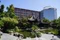 Portland Chinese Garden lily pond summer