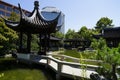 Portland Chinese Garden lily pond summer