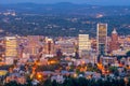 Portland city downtown skyline  cityscape of Oregon, in USA Royalty Free Stock Photo