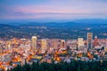Portland city downtown skyline  cityscape of Oregon, in USA Royalty Free Stock Photo