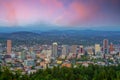 Portland city downtown skyline  cityscape of Oregon, in USA Royalty Free Stock Photo