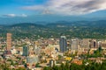 Portland city downtown skyline  cityscape of Oregon, in USA Royalty Free Stock Photo