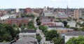 Portland City Skyline from Portland Observatory on Munjoy Hill Royalty Free Stock Photo