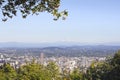 Portland Downtown City Landscape with Mount Hood Royalty Free Stock Photo