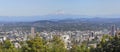 Portland Downtown Cityscape Mount Hood Panorama