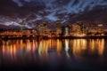 Portland Downtown Skyline at Night