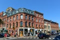 Portland Fore Street at Old Port, Maine, USA