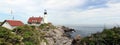 Portland Head Light, historic lighthouse at Cape Elizabeth, ME, USA Royalty Free Stock Photo