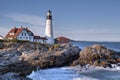Portland head Light - Lighthouse Royalty Free Stock Photo