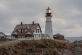 Portland Head light, lighthouse Royalty Free Stock Photo