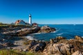 Portland Head Light Lighthouse in Cape Elizabeth Maine Royalty Free Stock Photo