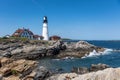 Portland Head Light looking North Royalty Free Stock Photo