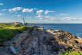 Portland Head Lighthouse at sunrise in Maine Royalty Free Stock Photo