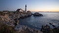 Portland head light at sunrise