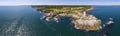 Portland Head Lighthouse aerial view, Maine, USA Royalty Free Stock Photo