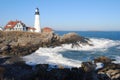 Portland Head Lighthouse, Cape Elizabeth ME, USA Royalty Free Stock Photo