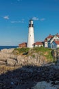 Portland Head Lighthouse in Cape Elizabeth Royalty Free Stock Photo