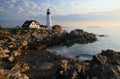 Portland Head Lighthouse Dawn Royalty Free Stock Photo