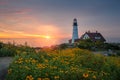 Portland Head Lighthouse Sunrise Royalty Free Stock Photo