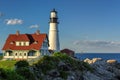 Portland Lighthouse in Cape Elizabeth Royalty Free Stock Photo