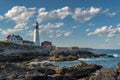 Portland Lighthouse in Cape Elizabeth, Maine, USA. Royalty Free Stock Photo