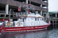 Portland Maine Fire rescue Boat Royalty Free Stock Photo