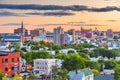 Portland, Maine, USA downtown skyline Royalty Free Stock Photo