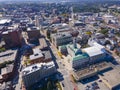 Portland City Hall aerial view, Maine, USA