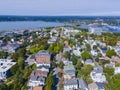 Portland city aerial view, Maine, USA Royalty Free Stock Photo