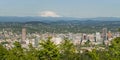 Portland Oregon Cityscape and Mount Hood Royalty Free Stock Photo